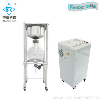 vacuum filtration for lab with top filtration open